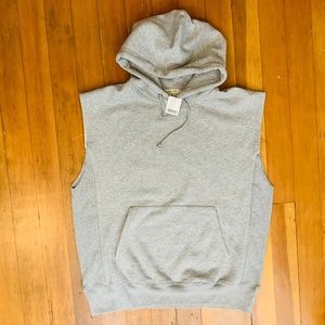 Silence + Noise Gray Oversize Hoodie Pullover OS